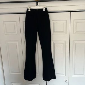 Reiss Black high waisted flare pants